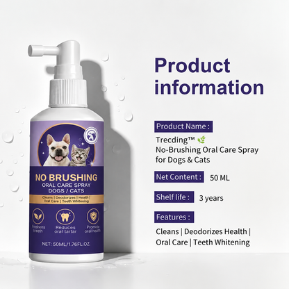 Trecding™🍃No-Brushing Oral Care Spray for Dogs & Cats