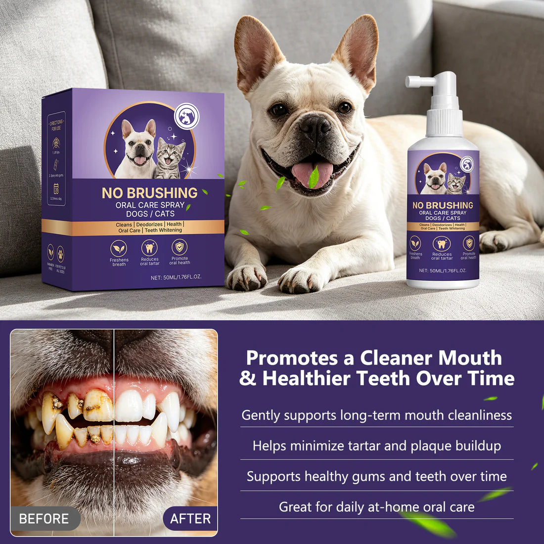 Trecding™🍃No-Brushing Oral Care Spray for Dogs & Cats
